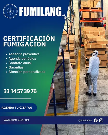 Fumilang — certificación fumigación