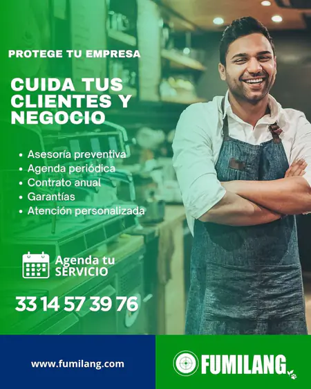 Campaña digital de Fumilang: pieza gráfica de control de plagas para empresas