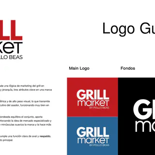 Grill Deli Market: sistema de marca aplicado