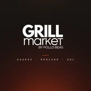 Grill Deli Market: mockup del logotipo en aplicación real